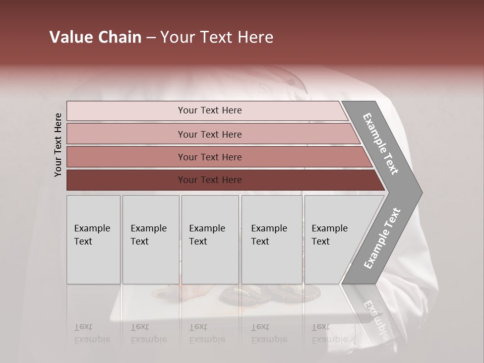 A Man Holding A Plate Of Food With A Name On It PowerPoint Template