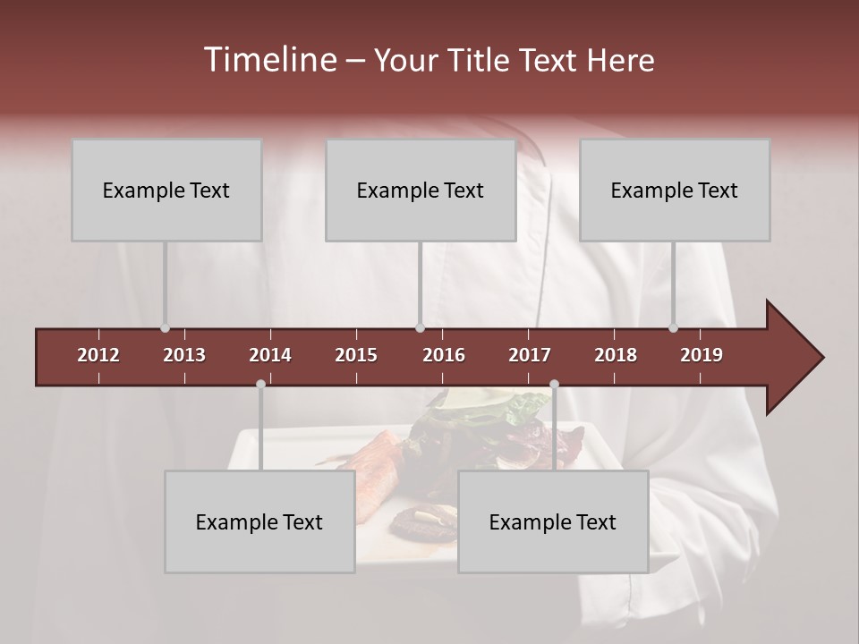 A Man Holding A Plate Of Food With A Name On It PowerPoint Template
