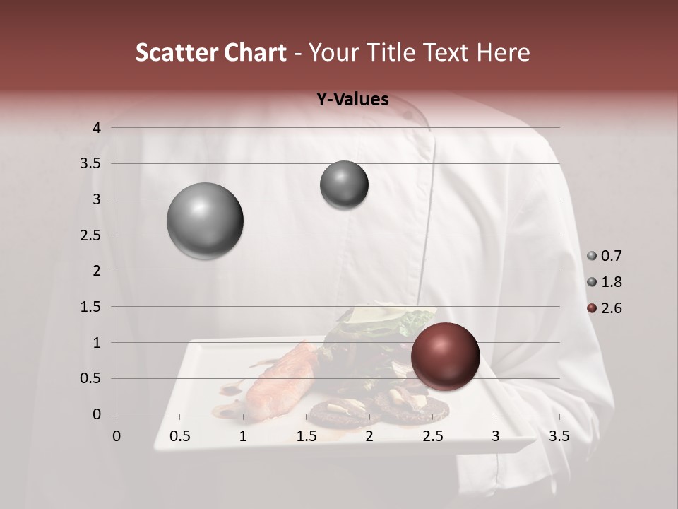 A Man Holding A Plate Of Food With A Name On It PowerPoint Template