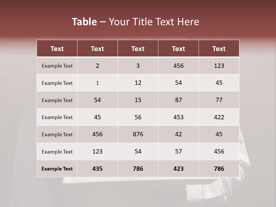 A Man Holding A Plate Of Food With A Name On It PowerPoint Template