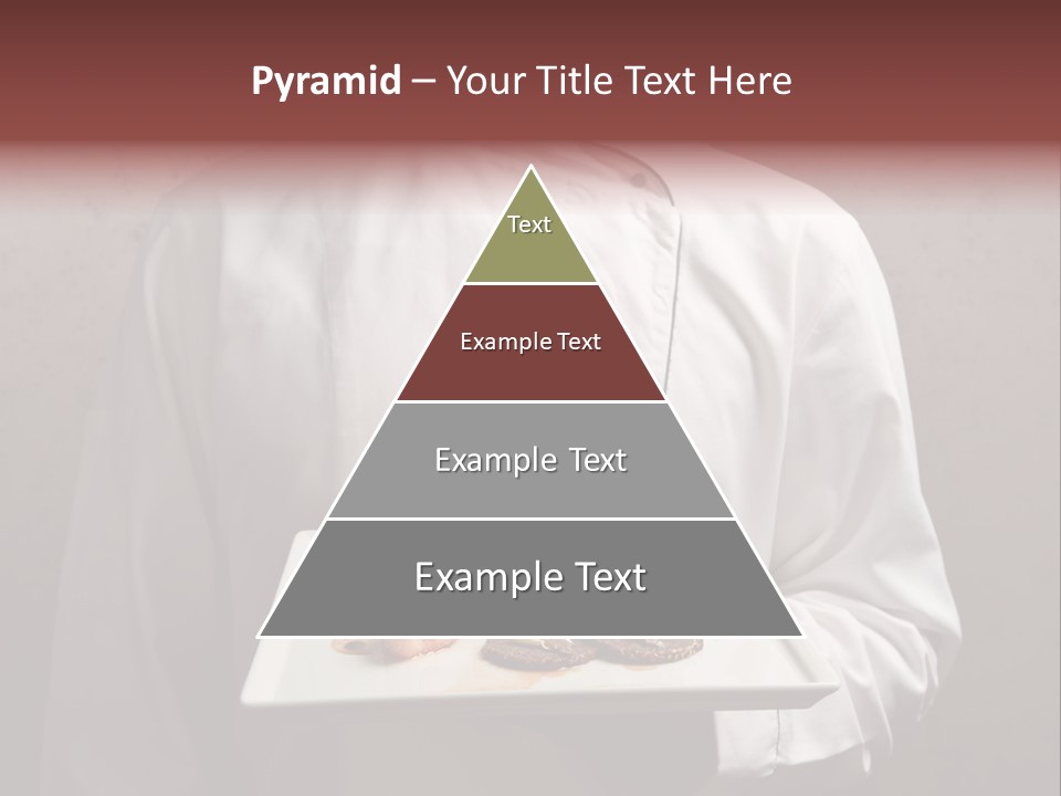 A Man Holding A Plate Of Food With A Name On It PowerPoint Template