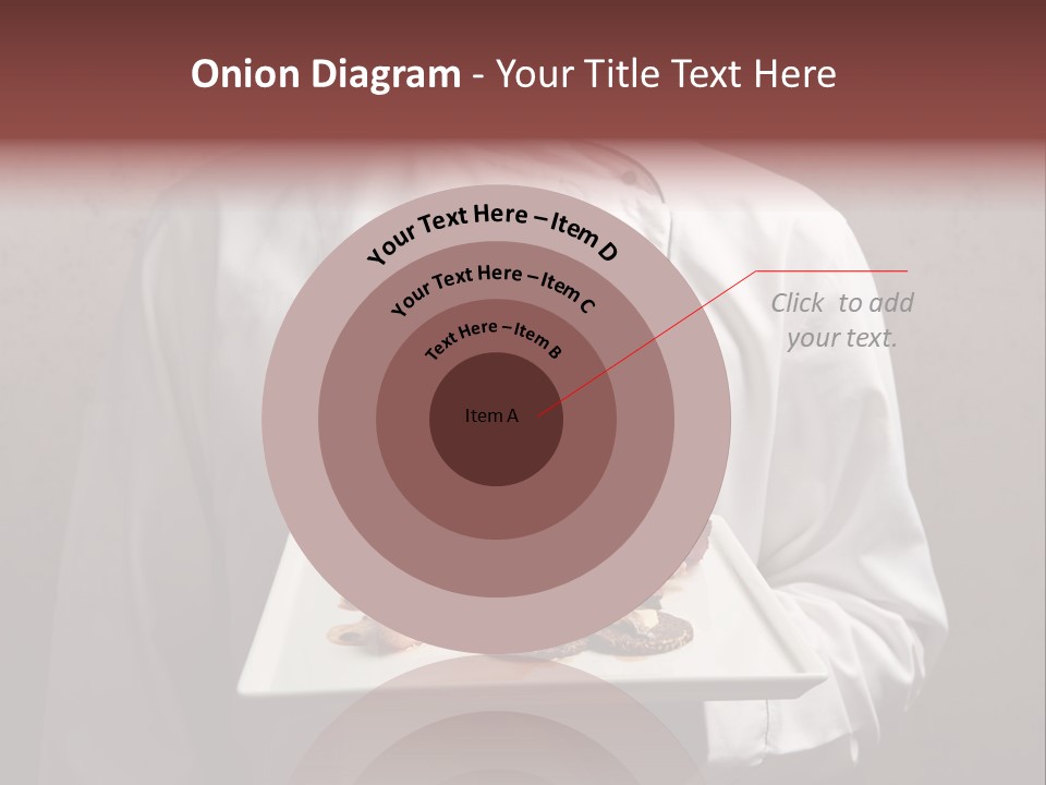 A Man Holding A Plate Of Food With A Name On It PowerPoint Template