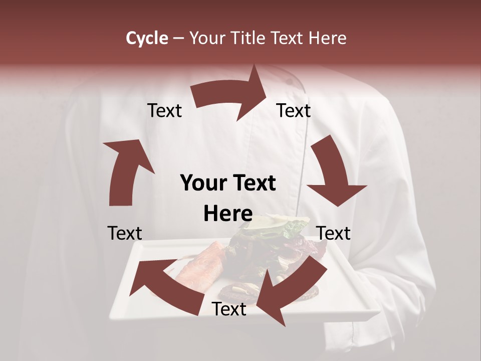 A Man Holding A Plate Of Food With A Name On It PowerPoint Template