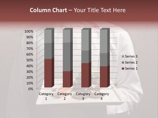 A Man Holding A Plate Of Food With A Name On It PowerPoint Template