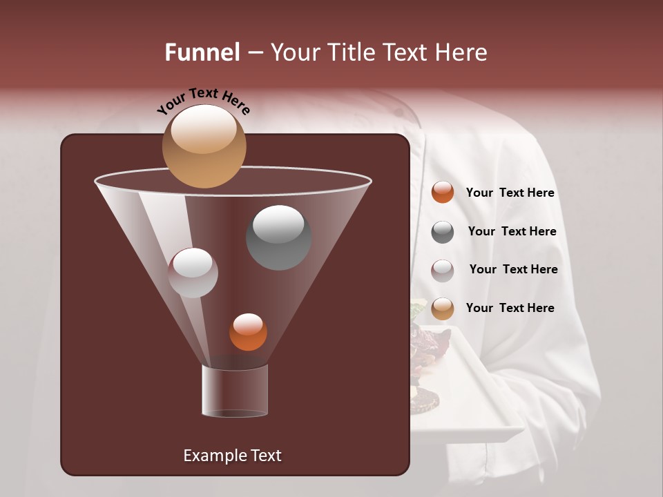 A Man Holding A Plate Of Food With A Name On It PowerPoint Template