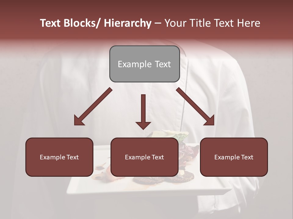 A Man Holding A Plate Of Food With A Name On It PowerPoint Template