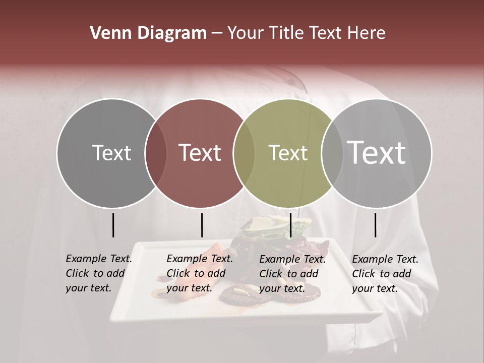 A Man Holding A Plate Of Food With A Name On It PowerPoint Template