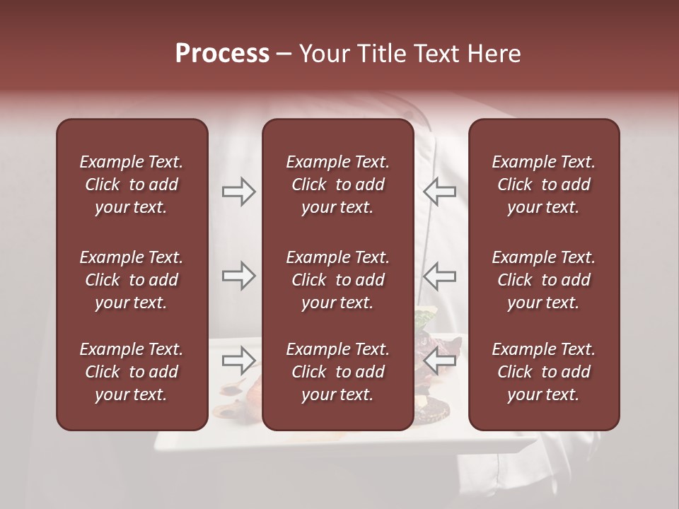 A Man Holding A Plate Of Food With A Name On It PowerPoint Template