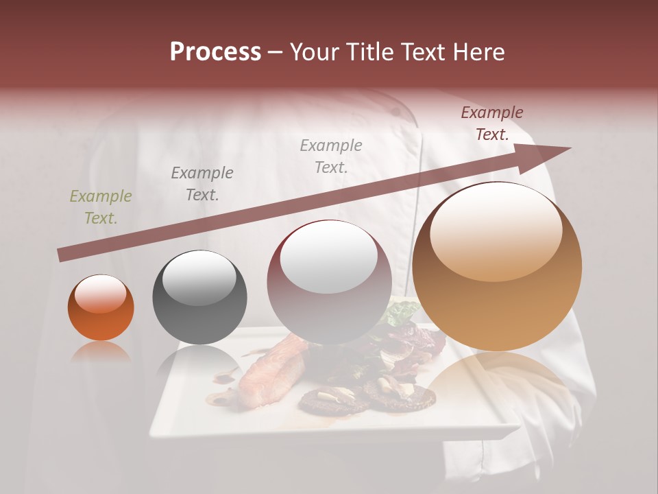 A Man Holding A Plate Of Food With A Name On It PowerPoint Template