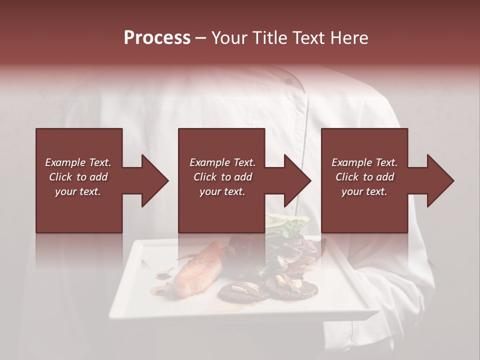 A Man Holding A Plate Of Food With A Name On It PowerPoint Template
