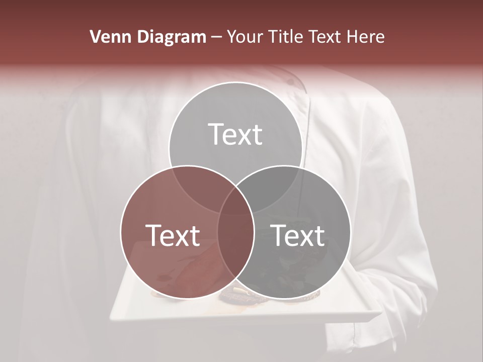 A Man Holding A Plate Of Food With A Name On It PowerPoint Template