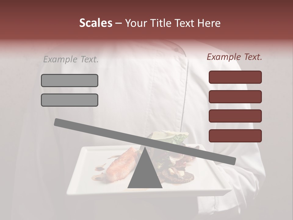 A Man Holding A Plate Of Food With A Name On It PowerPoint Template