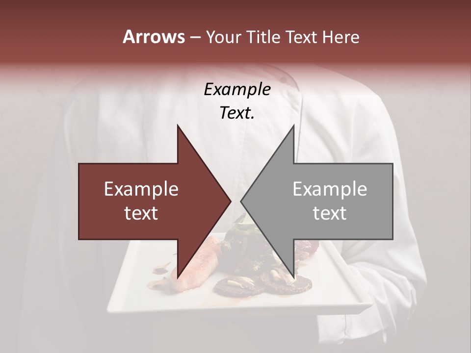 A Man Holding A Plate Of Food With A Name On It PowerPoint Template