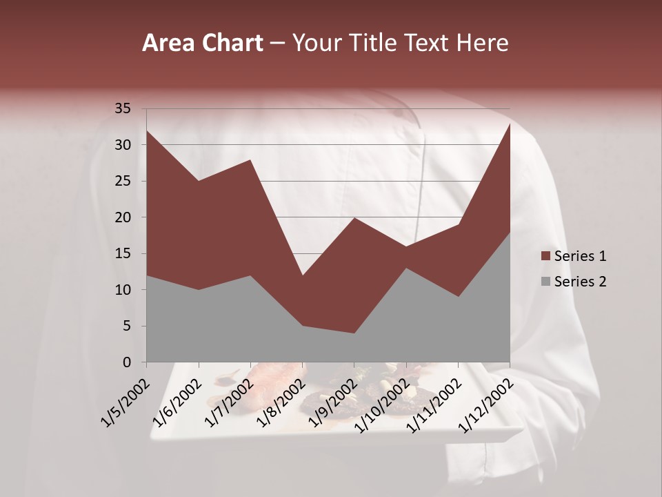 A Man Holding A Plate Of Food With A Name On It PowerPoint Template