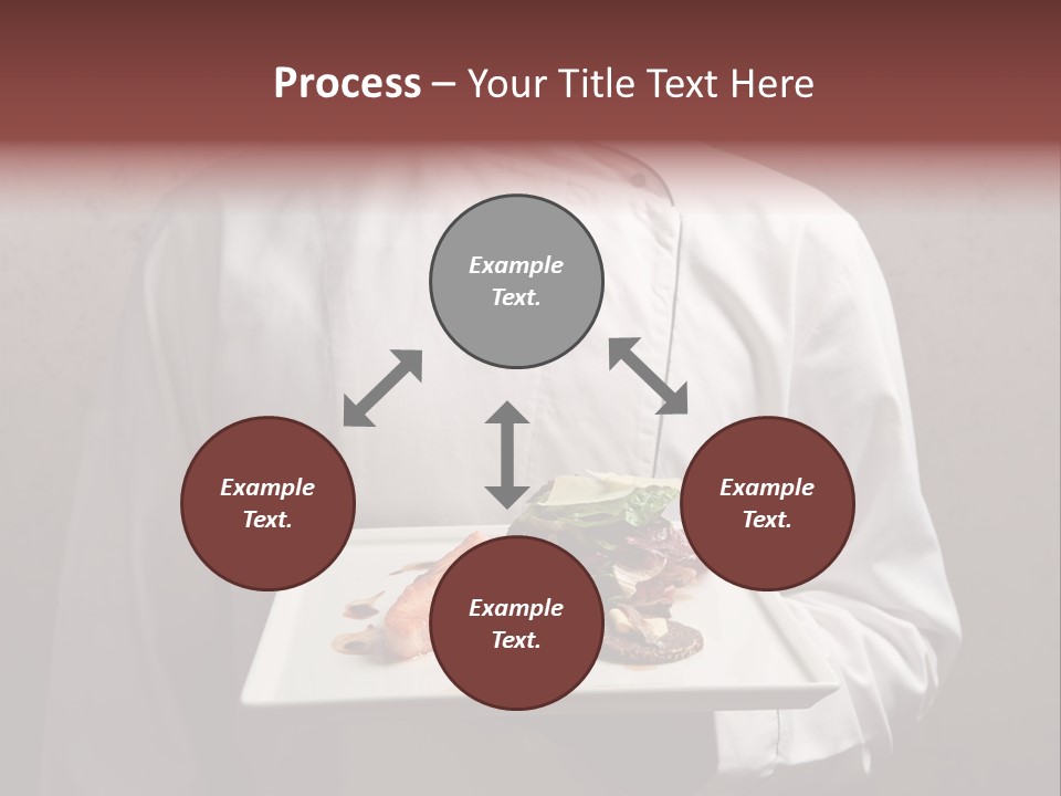 A Man Holding A Plate Of Food With A Name On It PowerPoint Template
