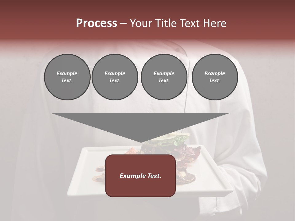 A Man Holding A Plate Of Food With A Name On It PowerPoint Template