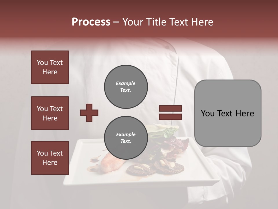 A Man Holding A Plate Of Food With A Name On It PowerPoint Template