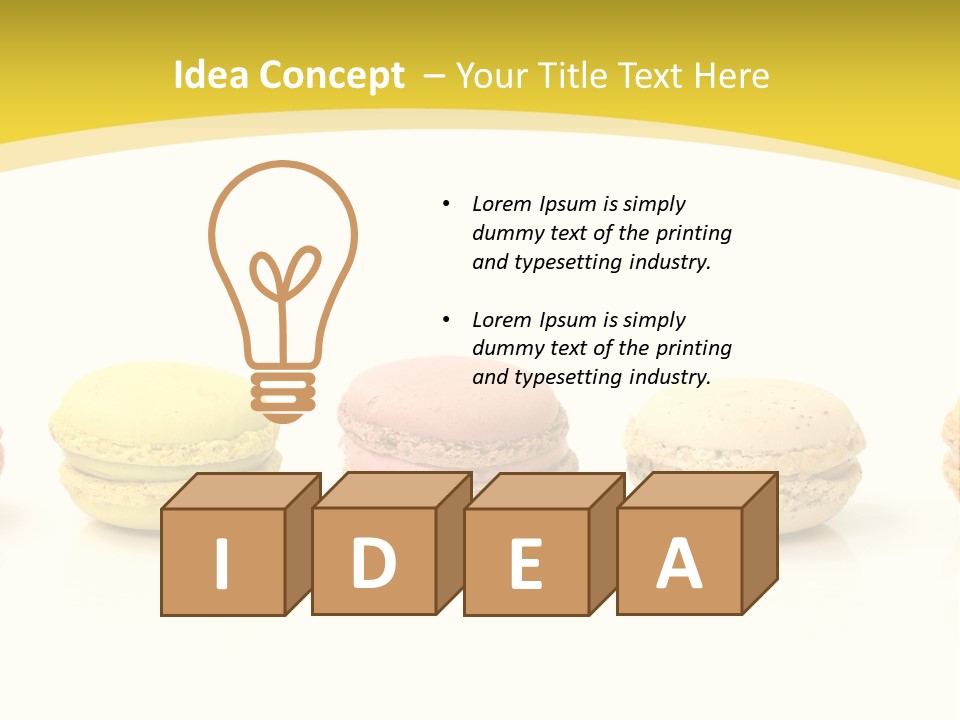 Lemon Snack Coffee PowerPoint Template