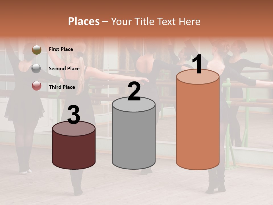 A Group Of Women In A Ballet Class Powerpoint Presentation PowerPoint Template