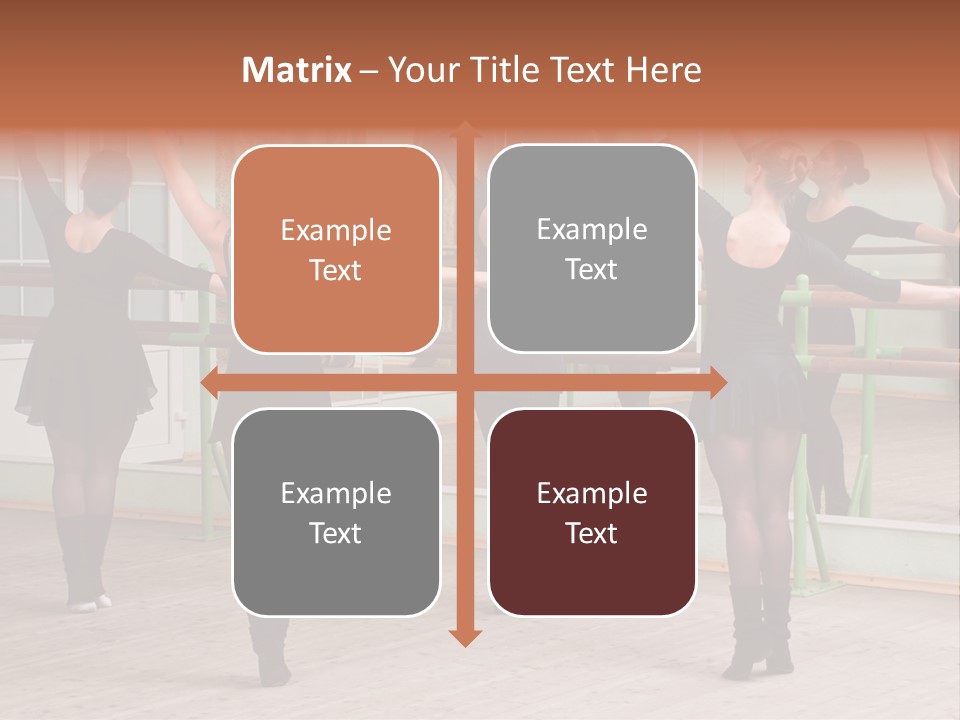 A Group Of Women In A Ballet Class Powerpoint Presentation PowerPoint Template