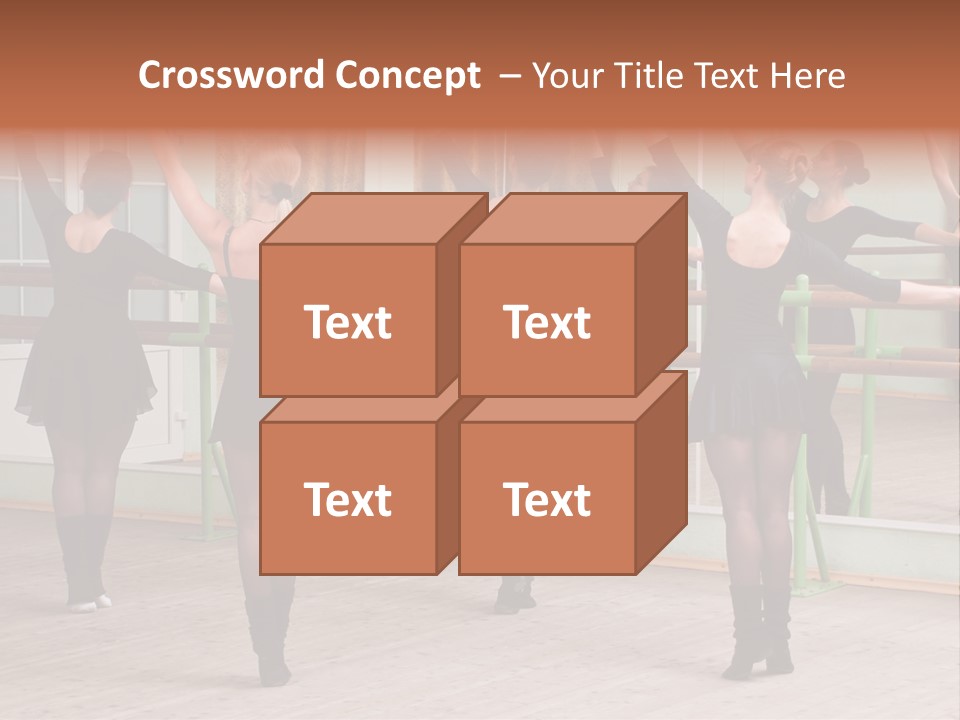 A Group Of Women In A Ballet Class Powerpoint Presentation PowerPoint Template