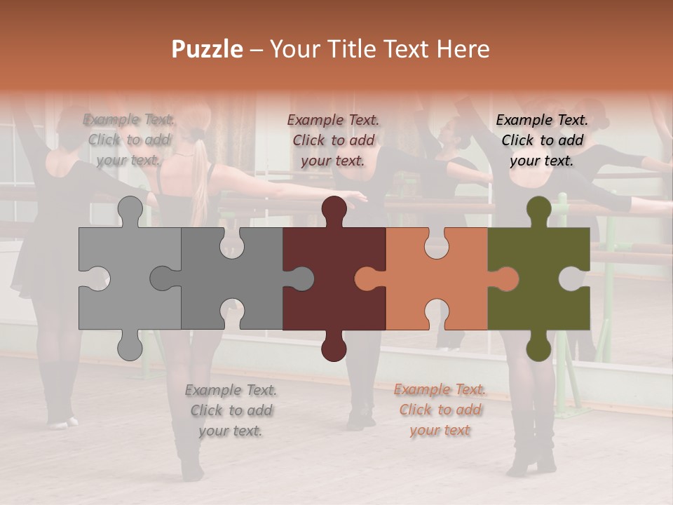 A Group Of Women In A Ballet Class Powerpoint Presentation PowerPoint Template