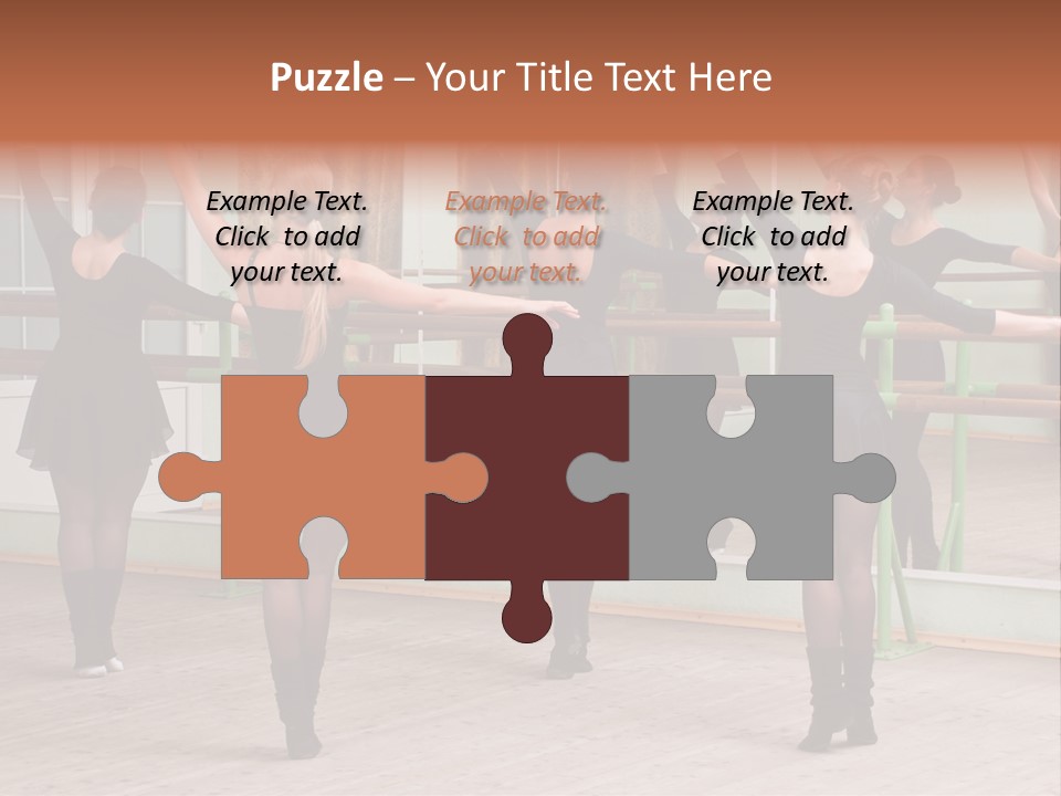 A Group Of Women In A Ballet Class Powerpoint Presentation PowerPoint Template