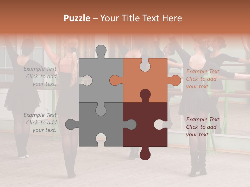 A Group Of Women In A Ballet Class Powerpoint Presentation PowerPoint Template