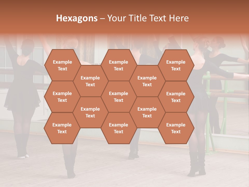 A Group Of Women In A Ballet Class Powerpoint Presentation PowerPoint Template