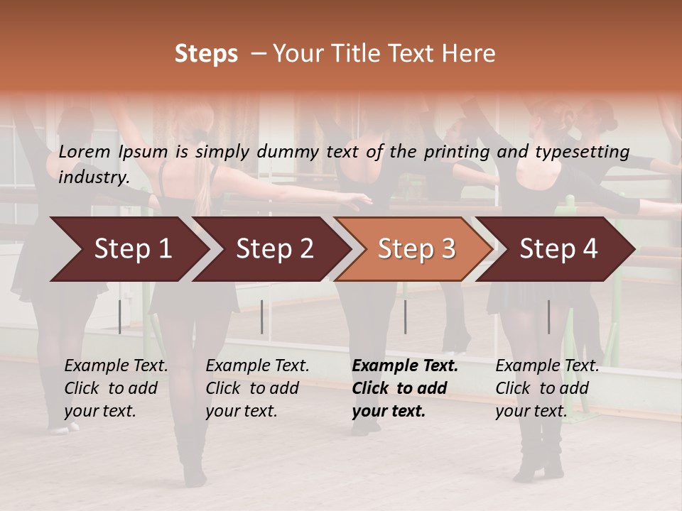 A Group Of Women In A Ballet Class Powerpoint Presentation PowerPoint Template