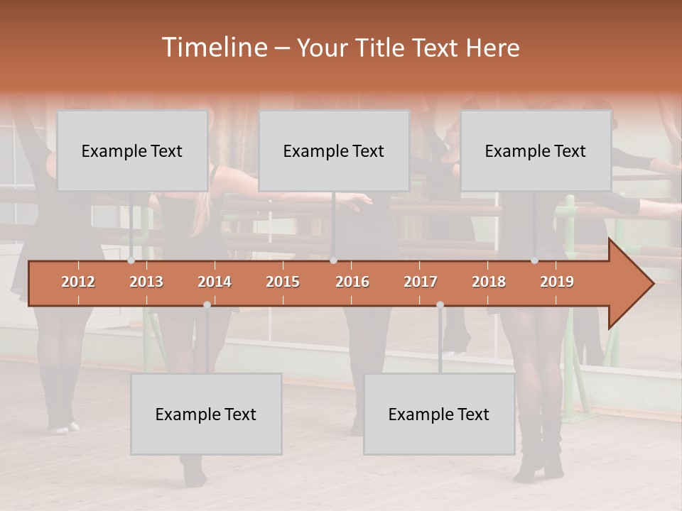 A Group Of Women In A Ballet Class Powerpoint Presentation PowerPoint Template