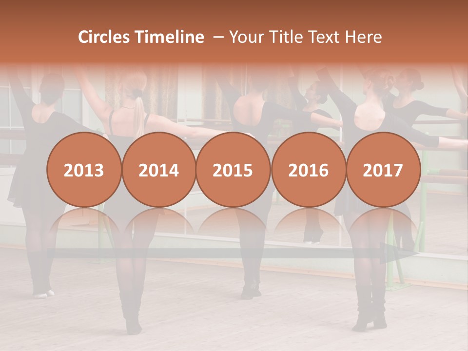 A Group Of Women In A Ballet Class Powerpoint Presentation PowerPoint Template