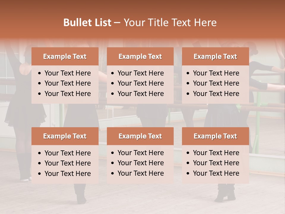 A Group Of Women In A Ballet Class Powerpoint Presentation PowerPoint Template