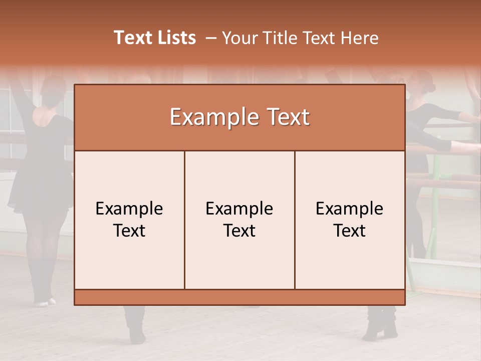 A Group Of Women In A Ballet Class Powerpoint Presentation PowerPoint Template