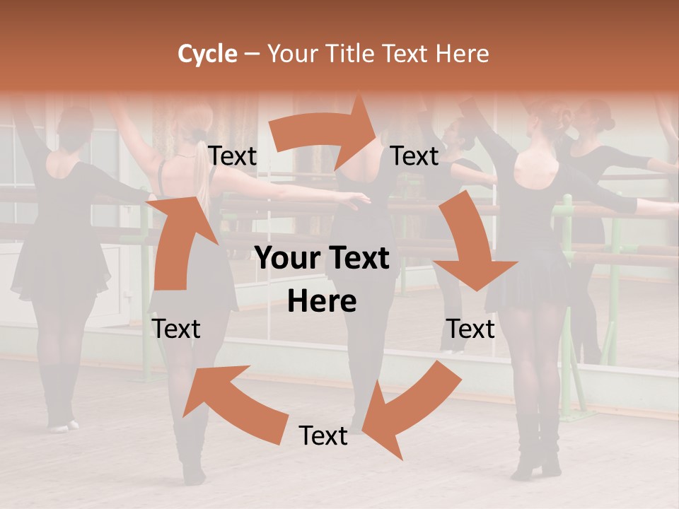 A Group Of Women In A Ballet Class Powerpoint Presentation PowerPoint Template