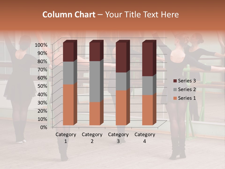 A Group Of Women In A Ballet Class Powerpoint Presentation PowerPoint Template