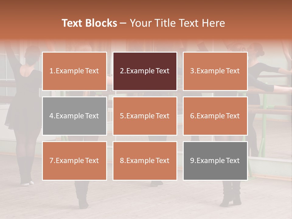 A Group Of Women In A Ballet Class Powerpoint Presentation PowerPoint Template