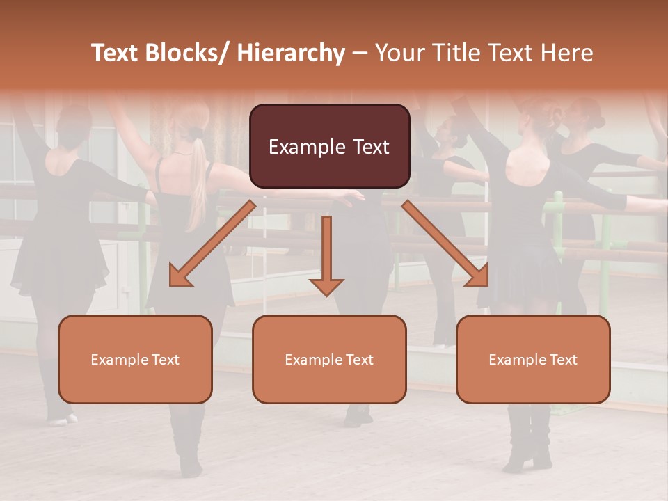 A Group Of Women In A Ballet Class Powerpoint Presentation PowerPoint Template