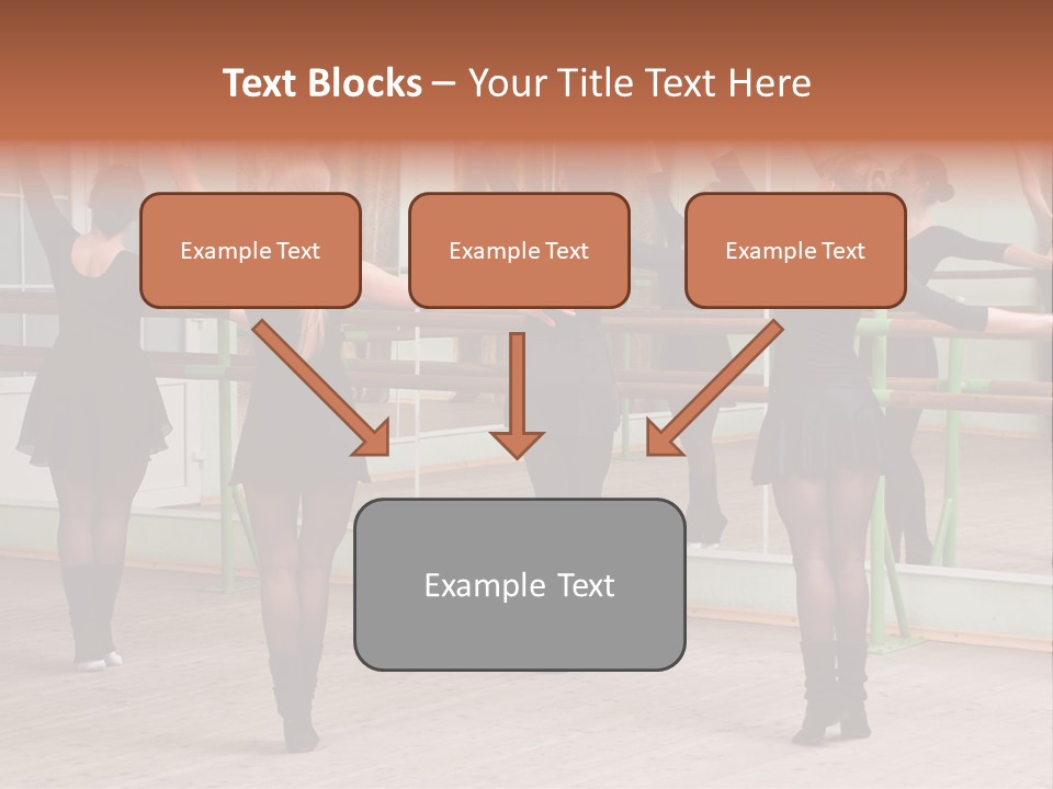 A Group Of Women In A Ballet Class Powerpoint Presentation PowerPoint Template