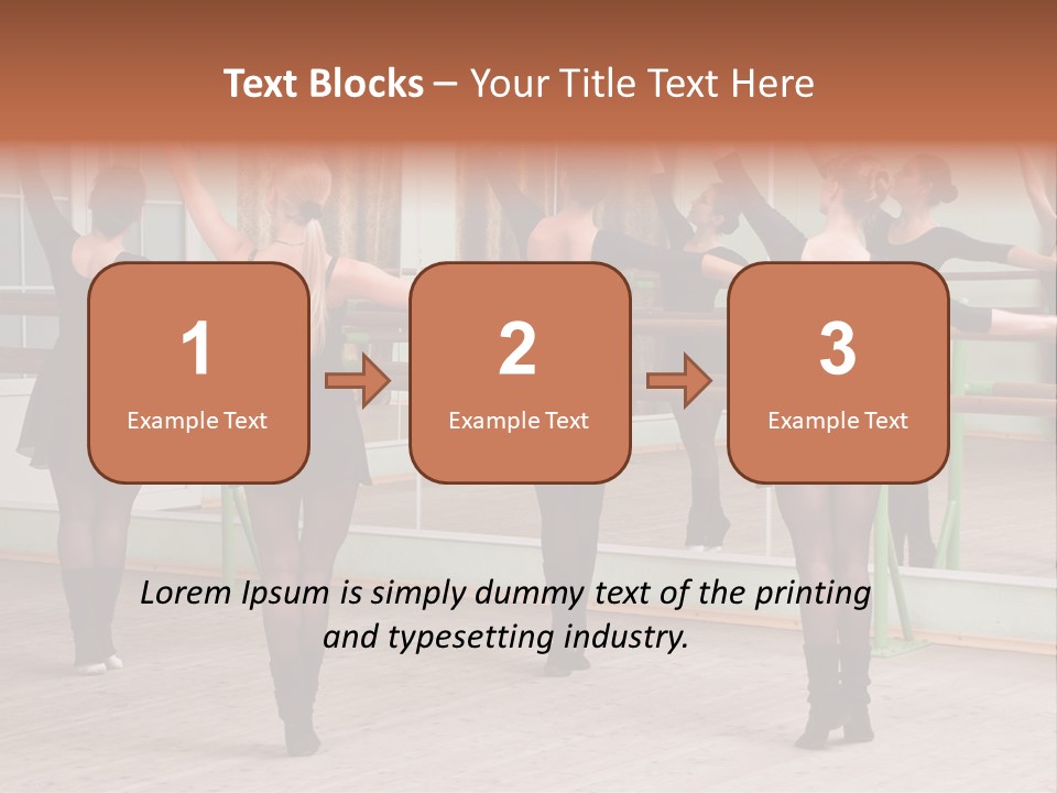 A Group Of Women In A Ballet Class Powerpoint Presentation PowerPoint Template