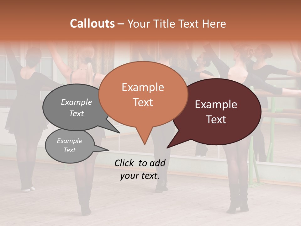 A Group Of Women In A Ballet Class Powerpoint Presentation PowerPoint Template