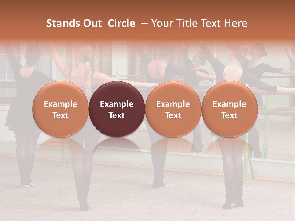 A Group Of Women In A Ballet Class Powerpoint Presentation PowerPoint Template