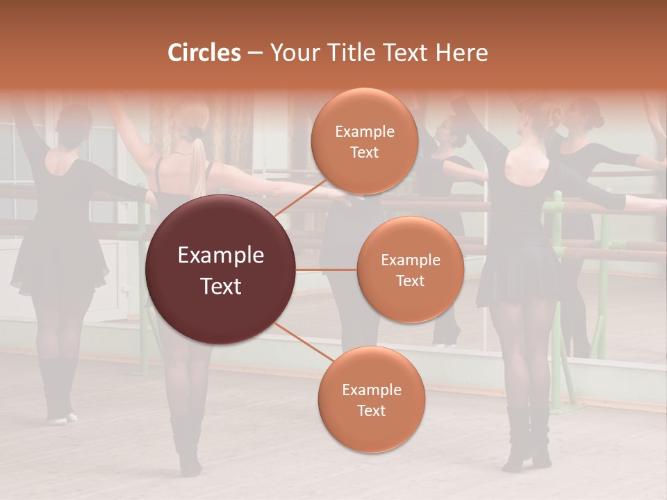 A Group Of Women In A Ballet Class Powerpoint Presentation PowerPoint Template
