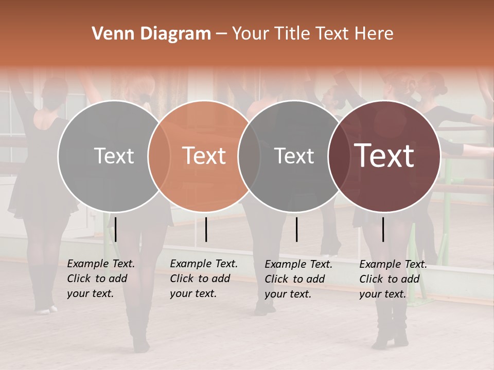 A Group Of Women In A Ballet Class Powerpoint Presentation PowerPoint Template