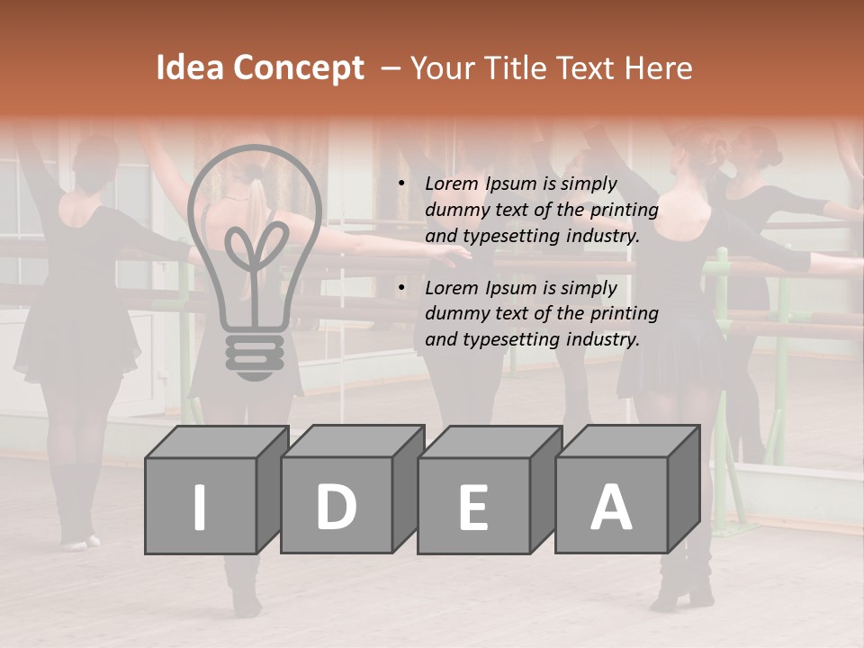 A Group Of Women In A Ballet Class Powerpoint Presentation PowerPoint Template