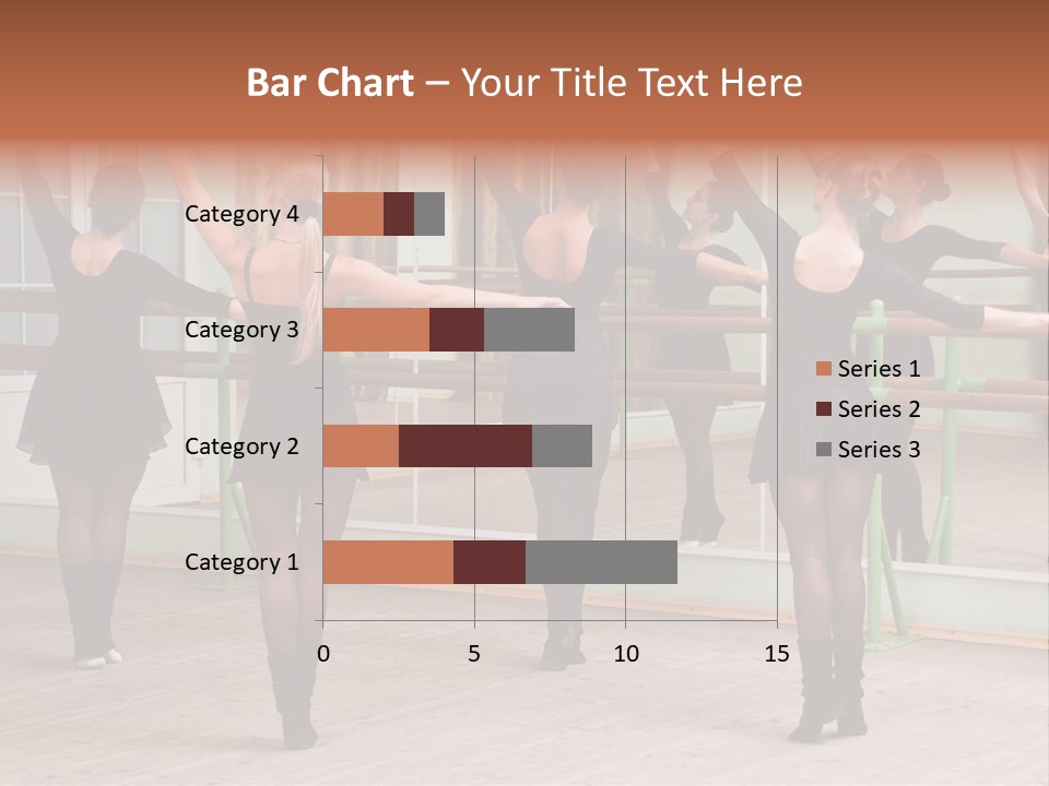 A Group Of Women In A Ballet Class Powerpoint Presentation PowerPoint Template