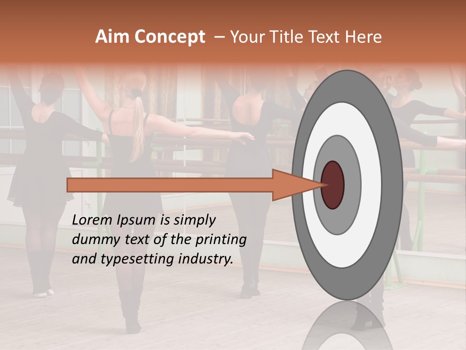 A Group Of Women In A Ballet Class Powerpoint Presentation PowerPoint Template