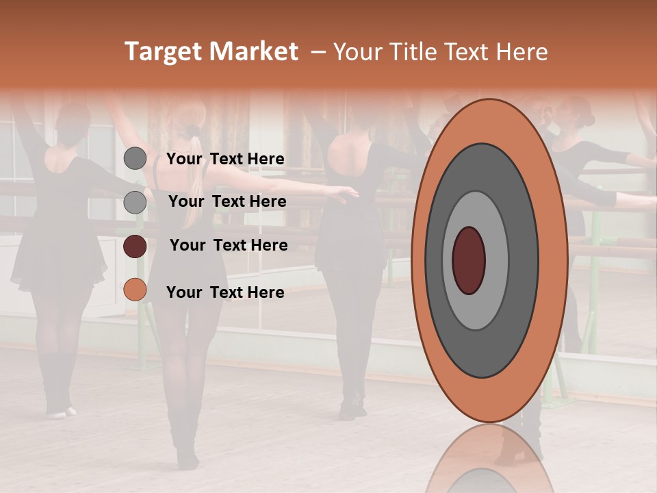 A Group Of Women In A Ballet Class Powerpoint Presentation PowerPoint Template