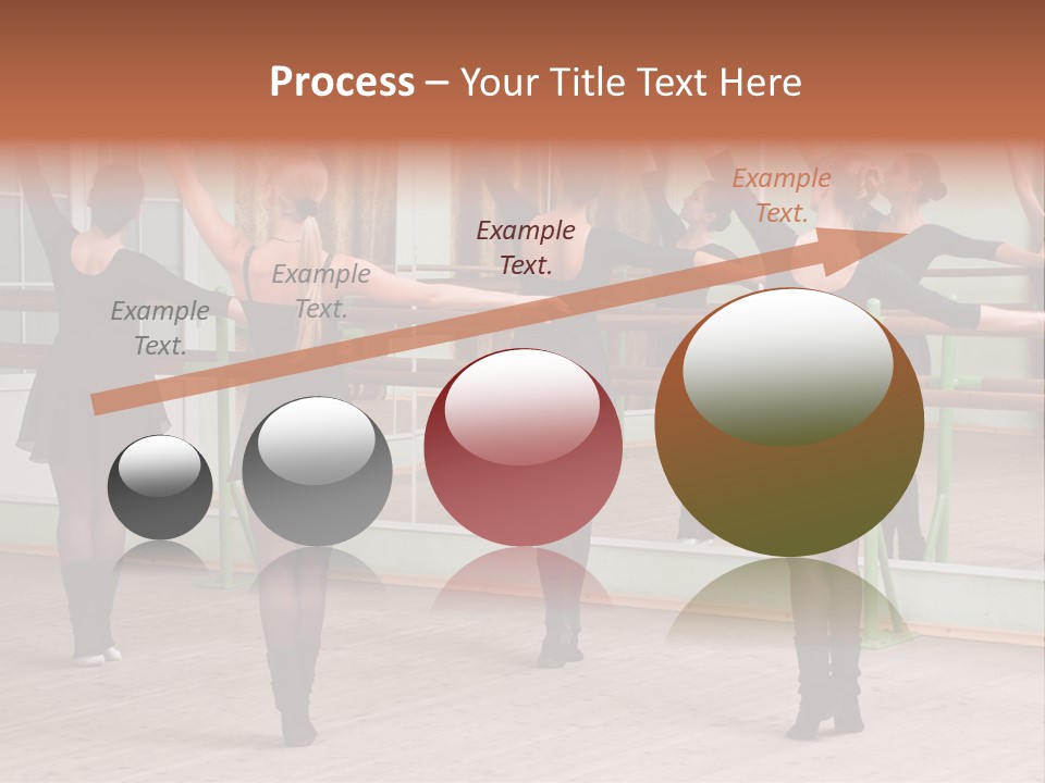 A Group Of Women In A Ballet Class Powerpoint Presentation PowerPoint Template