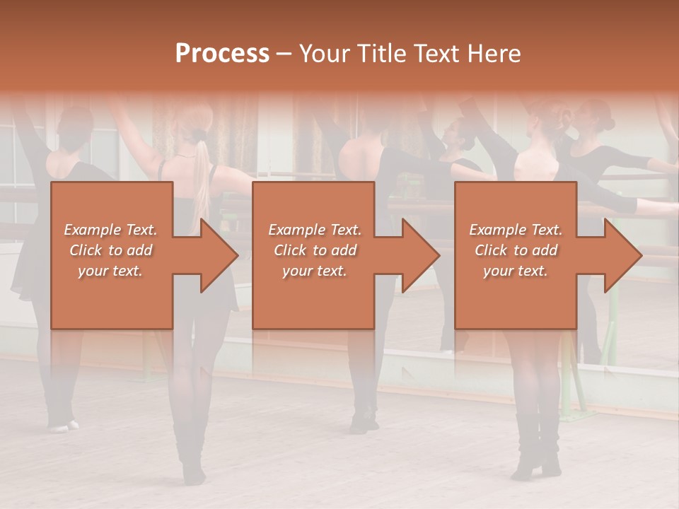 A Group Of Women In A Ballet Class Powerpoint Presentation PowerPoint Template
